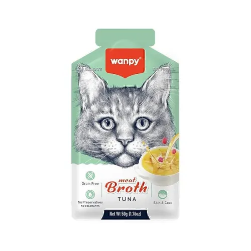 Wanpy Adult Cat Soup Meat Broth Tuna 50 g