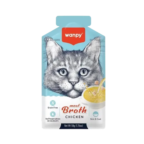Wanpy Adult Cat Soup Meat Broth Chicken 50 g