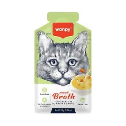 Wanpy Adult Cat Soup Meat Broth Chicken, Pumpkin and Carrot 50 g