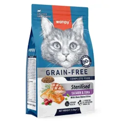 Wanpy Sterilised Dry Cat Food Salmon & Tuna 1.5Kg