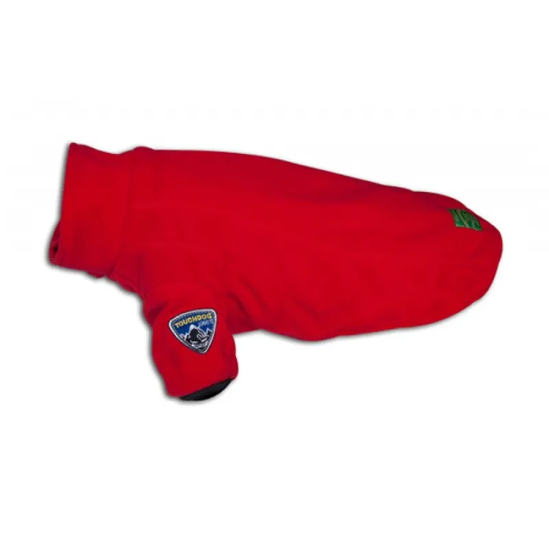 Fleece dog colthing red