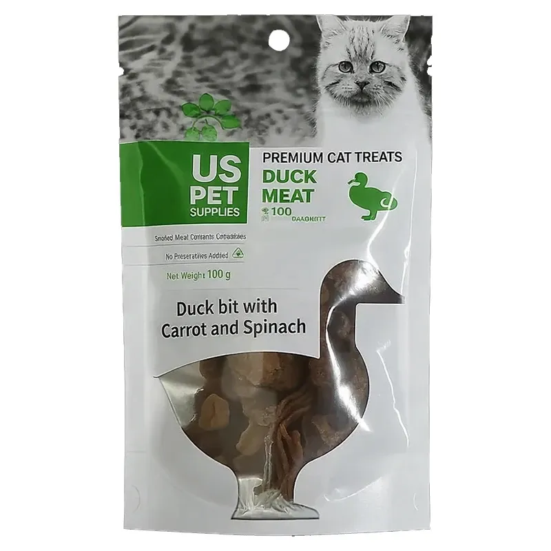 Uspet Treat Duck Bit With Carrot and Spinach 100gr