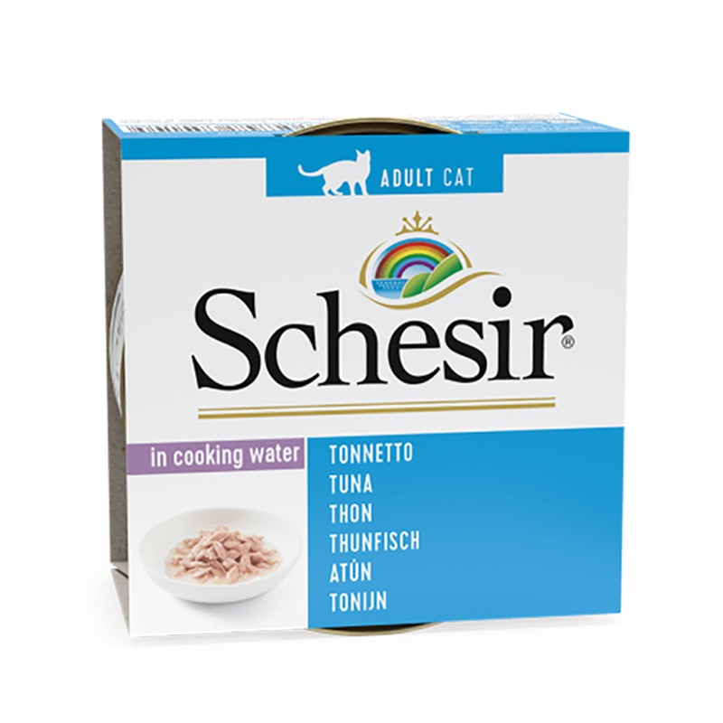 Schesir Wet food with fish for adult cats Tuna in water 