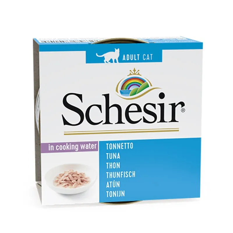 Schesir Wet food with fish for adult cats Tuna in water 