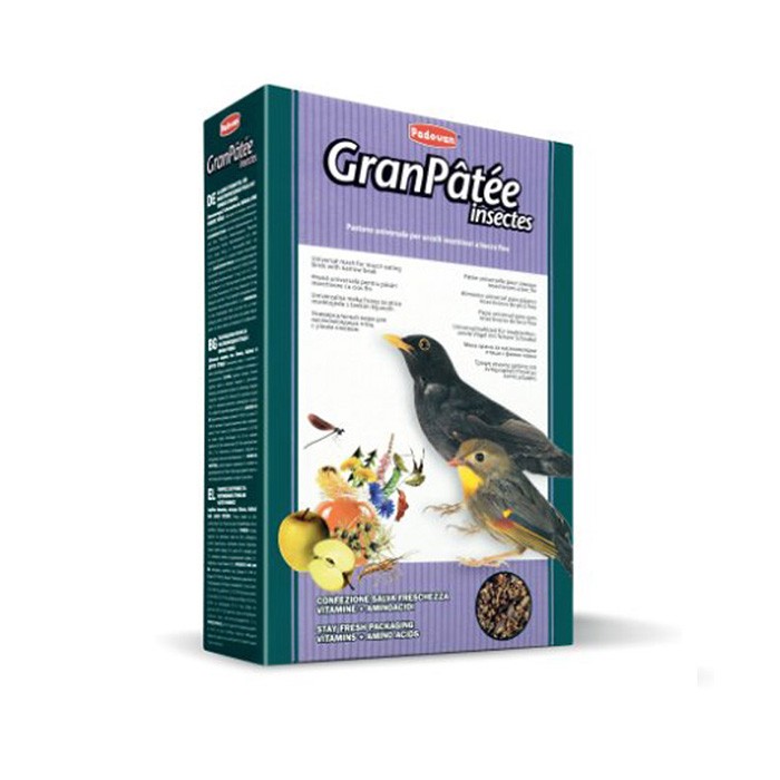 Padovan Granpatee Insectes Complete Feed for Insect-Eating Birds with Narrow Beak