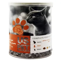 Us Pet Canned Adult Wet Cat Food With Chicken and Pumpkin and Catnip Flavor