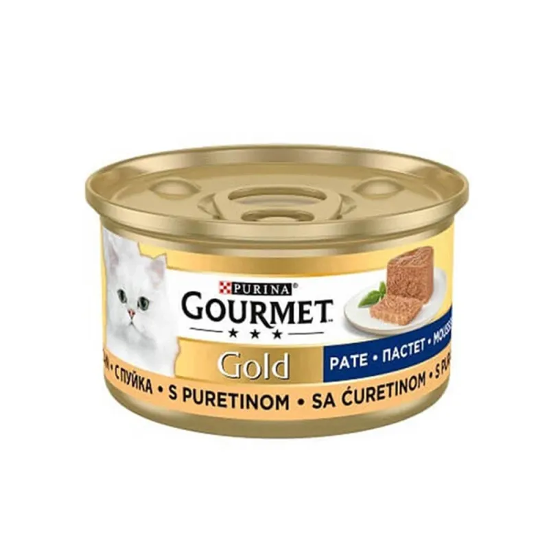 Gourmet Gold Canned Adult Wet Cat Food With Turkey Flavor