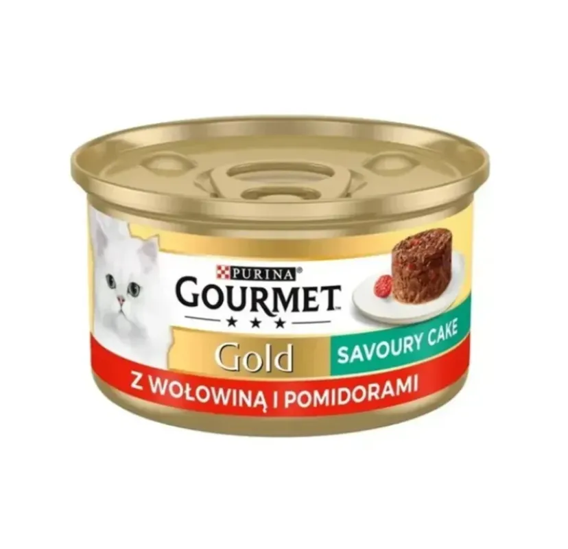 Gourmet Gold Savoury Cake Beef &amp; Tomato Wet Cat Food