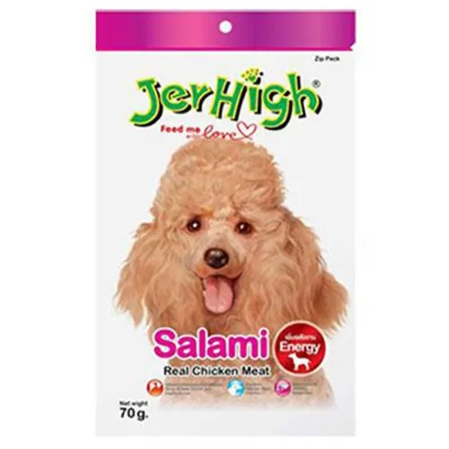 Jerhigh Stick Dog Treat With Salami