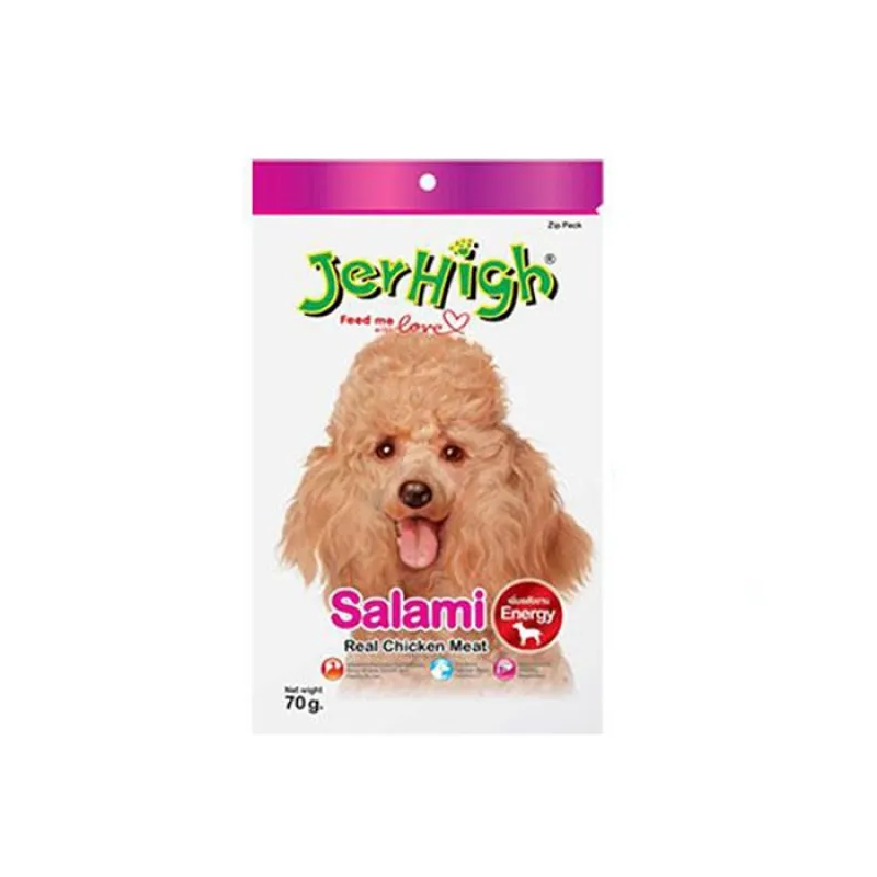 Jerhigh Stick Dog Treat With Salami