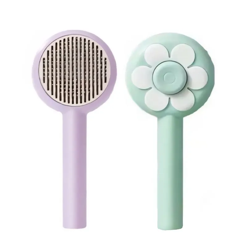 Pet Hair Removal Comb Flower Shaped