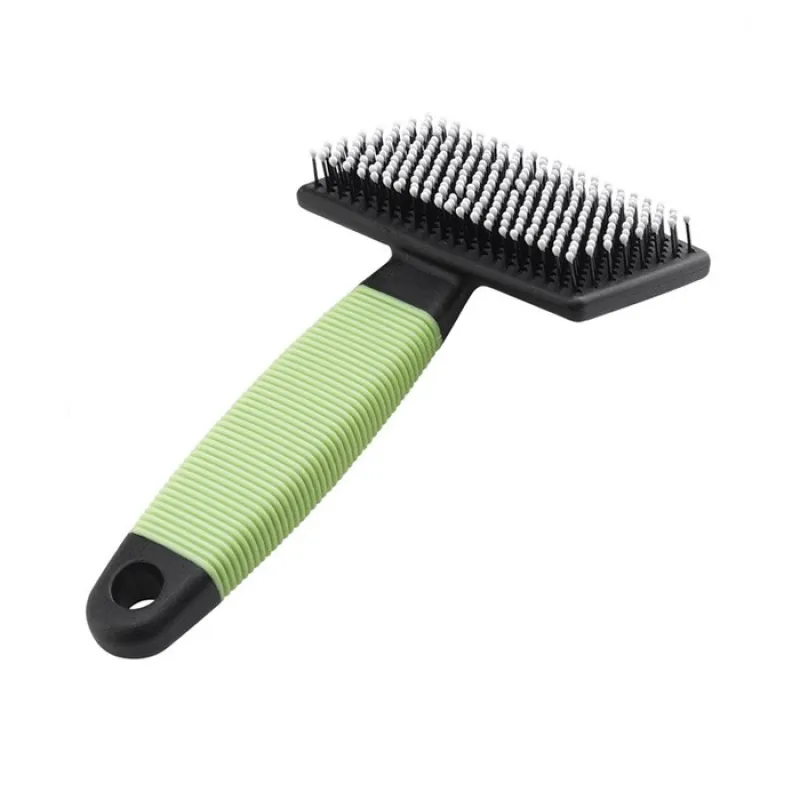 Cat Slicker Green Brush   