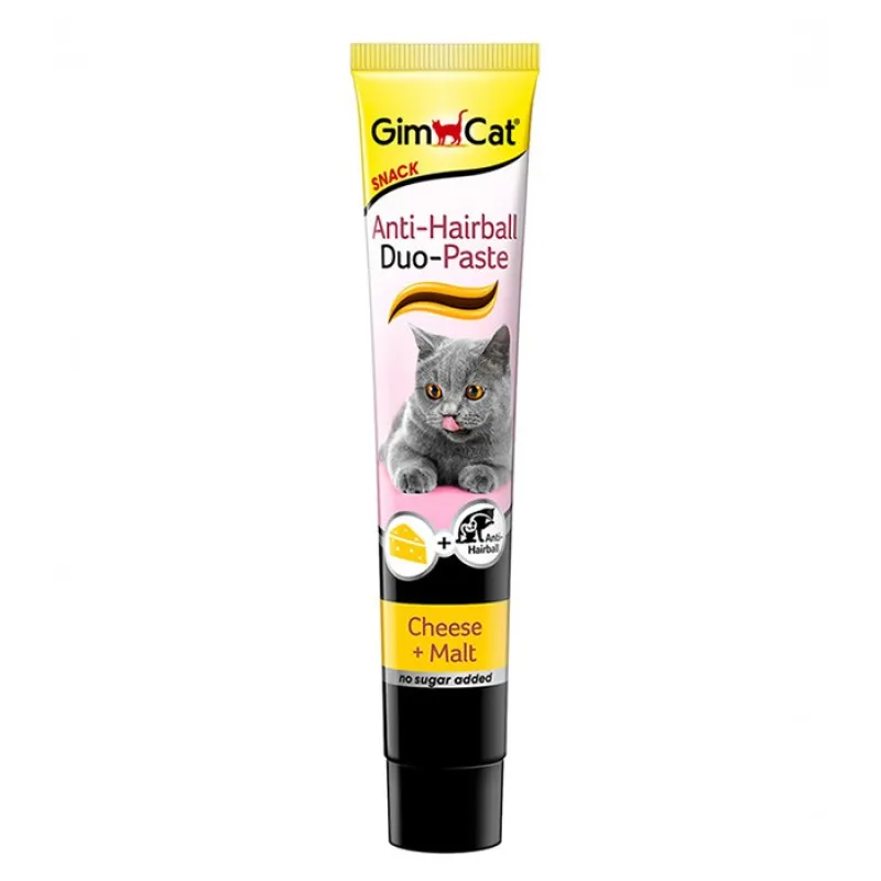 Gimcat Anti-Hairball Duo Paste With Cheese