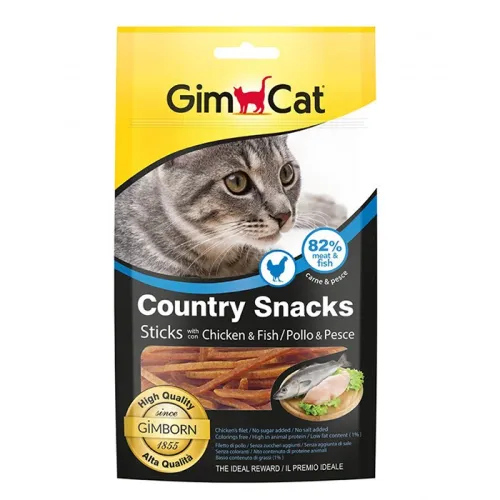 Gimcat Country Snacks Sticks With Chicken &amp; Fish