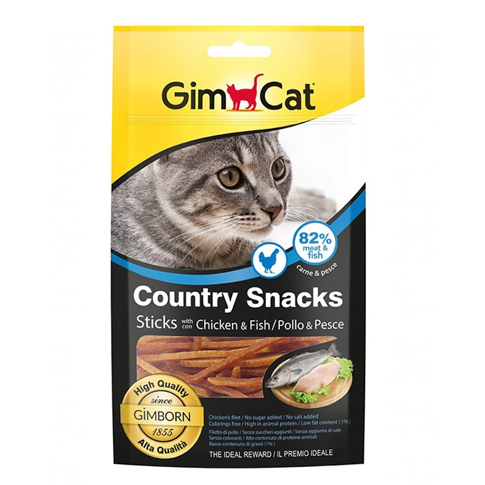 Gimcat Country Snacks Sticks With Chicken &amp; Fish