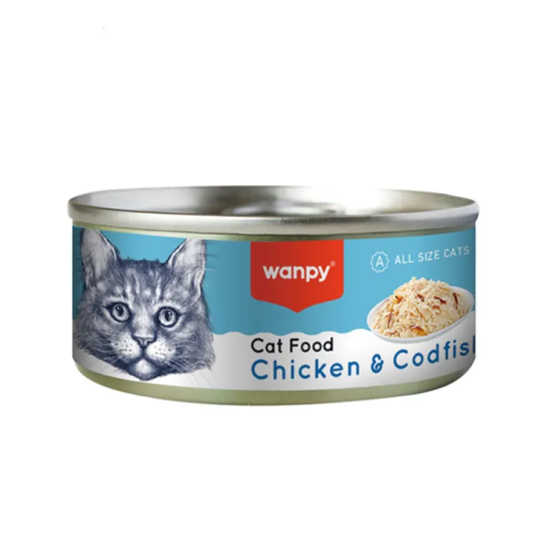 Wanpy Chicken & Codfish Wet Cat Food