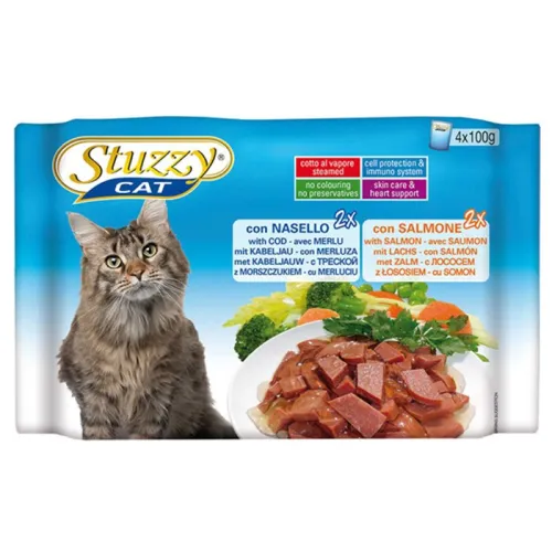 Pouch Multipack 2X Cod Fish - 2X Salmon