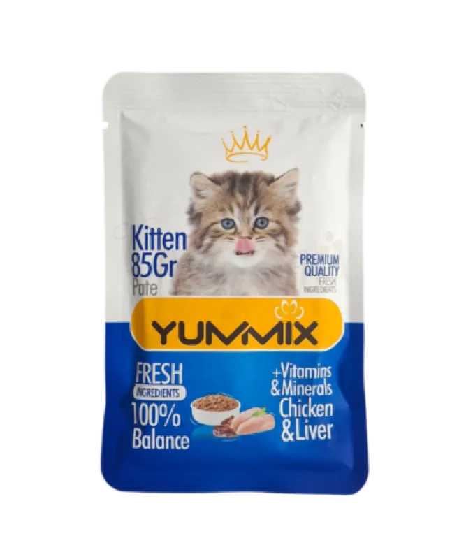  Yummix KItten Pouch with Chicken and Liver