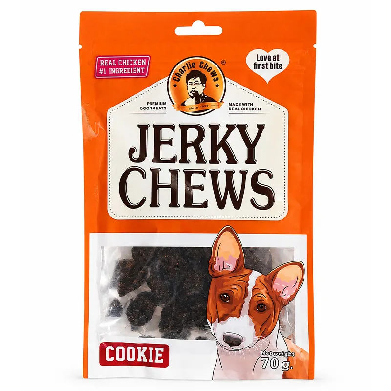 Jerky Chews Cookie Treat For Dogs With Chicken Flavor