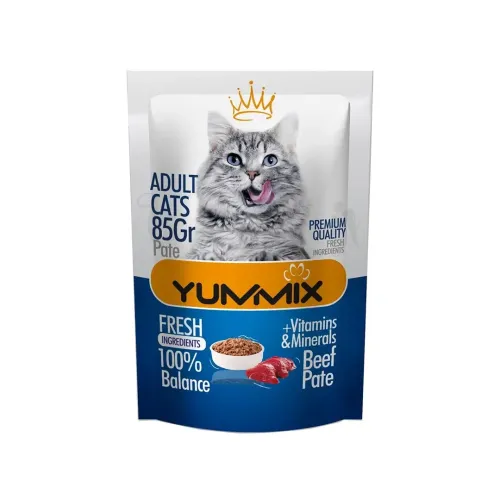  Yummix Adult Cat Pouch with Beef