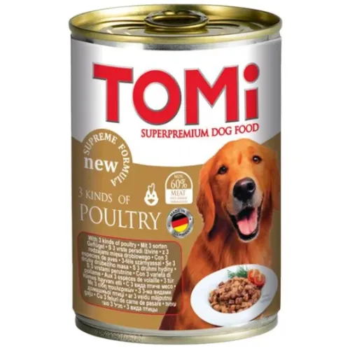 Tomi Superpremium Dog Food with 3 Kind of Poultry
