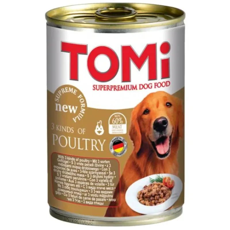 Tomi Superpremium Dog Food with 3 Kind of Poultry