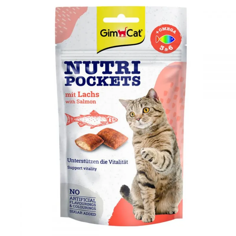  Gimcat Nutri Pocket Treat With Salmon Flavor