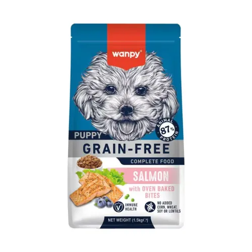 Wanpy Dry Puppy Food With Salmon Flavor