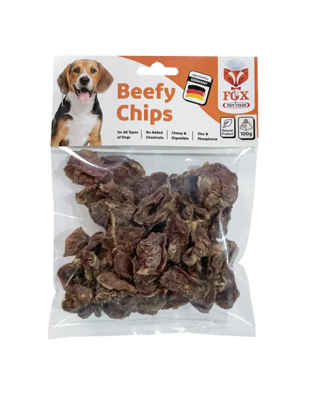 Fox Natural Dog Treat With Beefy Chips Flavor