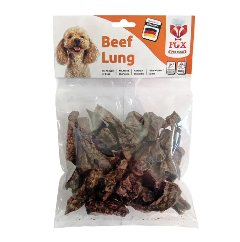 Fox Natural Dog Treat With Beef Lung Flavor