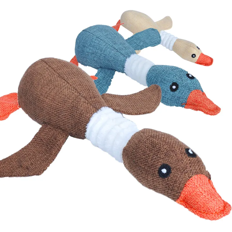 Dog Toys for Strong Aggressive Chewers Small Breed and Squeaky Goose