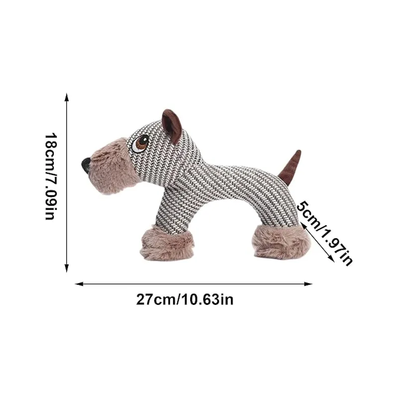 Dog Toys for Strong Aggressive Chewers Small Breed and Squeaky Goose