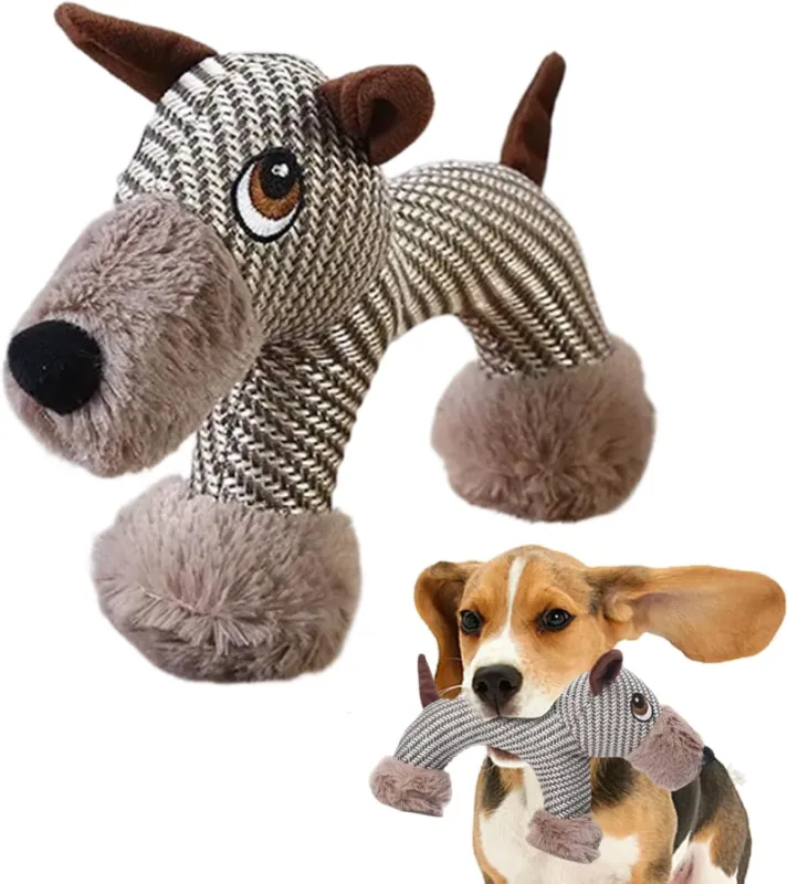 Dog Toys for Strong Aggressive Chewers Small Breed and Squeaky Goose