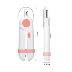 Professional Nail Clippers with LED Light