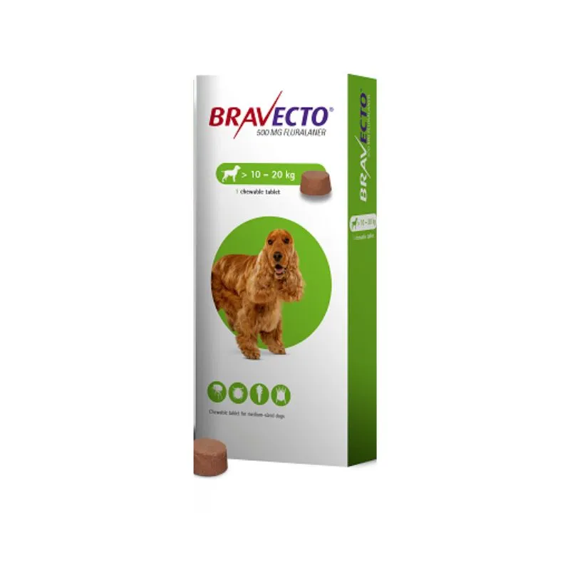 Bravecto Flea and Tick Chew for Medium Sized Dogs
