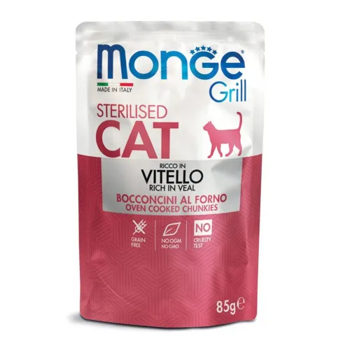 Monge Grill Cat Sterilized Veal 85g