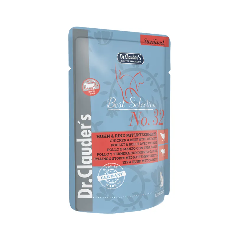 Dr. Clauders Best Selection Sterilised Cat Chicken, Beef and Catmint