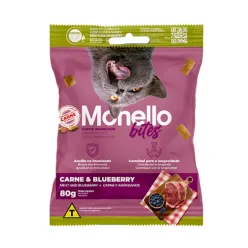 Monello Bites Meat and Blueberry Cats Treat for Immunity 80 g 