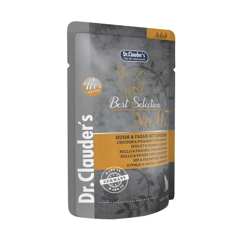 Dr. Clauders Best Selection Cat chicken, pheasant and Apricot