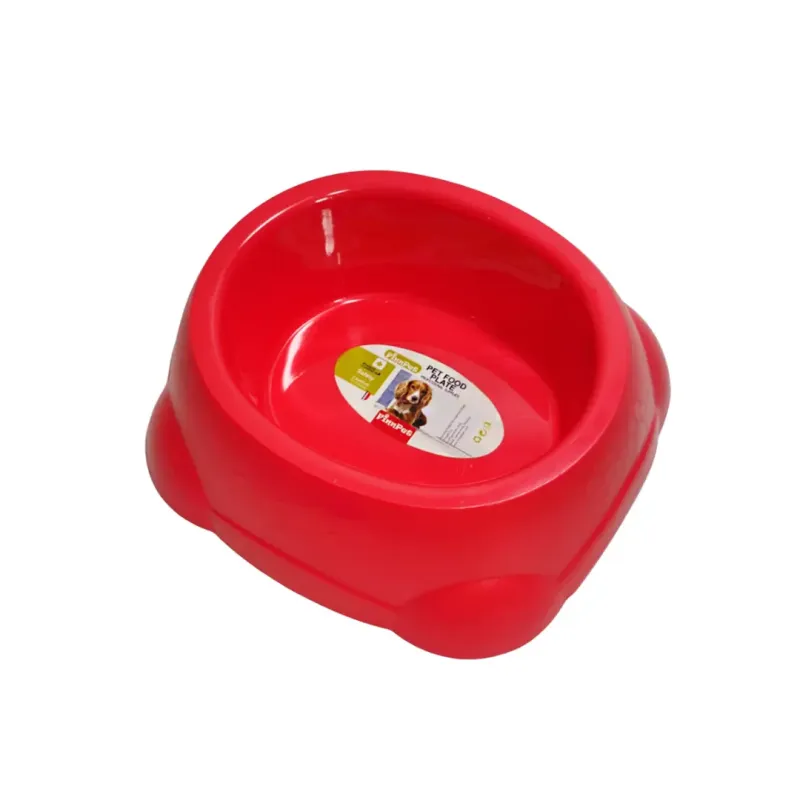 U Pet Plastic Food Plate for Dogs and Cats