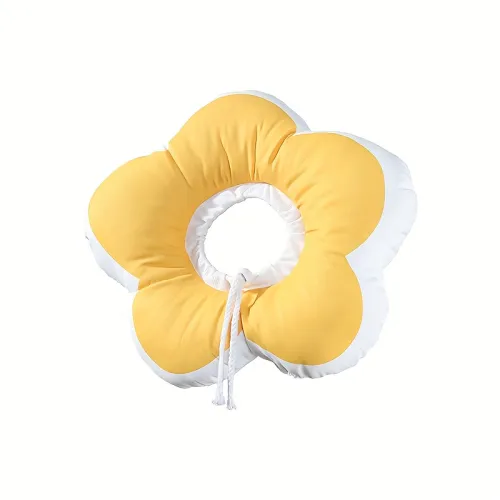 Flower Petal Soft Fabric Elizabethan Collar for Cats and Dogs