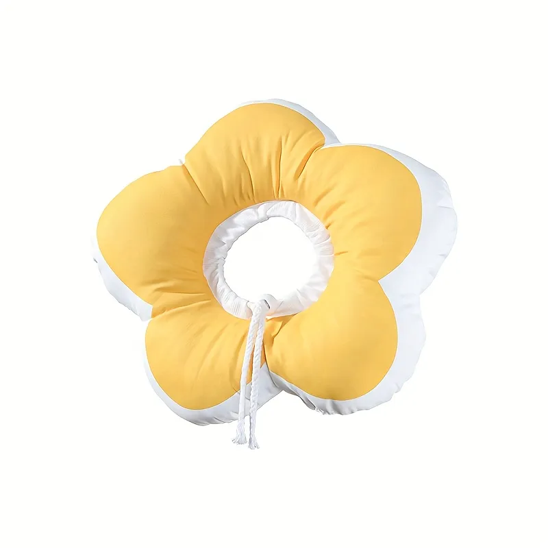 Flower Petal Soft Fabric Elizabethan Collar for Cats and Dogs