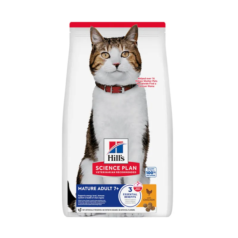 Hill's Science Plan Mature Adult 7+ Cat Food with Chicken