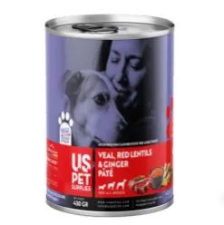 US Pet Supplies Hypermium Veal, Red Lentils & Ginger Pate Adult Dog Food