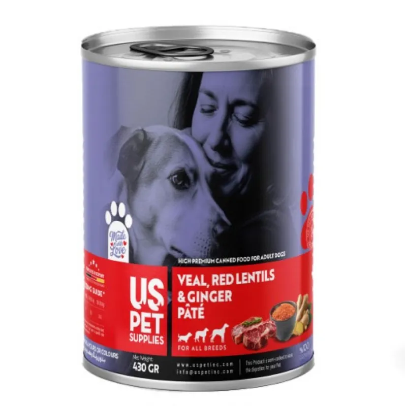 US Pet Supplies Hypermium Veal, Red Lentils & Ginger Pate Adult Dog Food