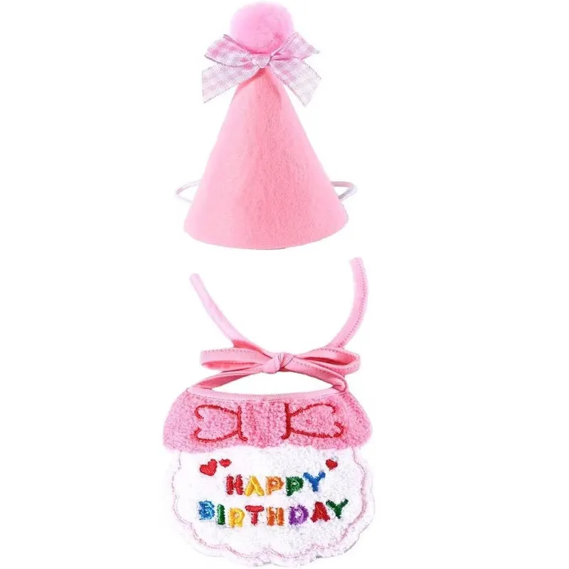 Pet Bari Birthday Hat and Bandana Set for Dogs and Cats