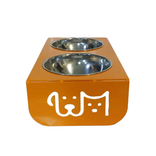 Double Metal Pet Bowl Stand for Dogs and Cats Model A2