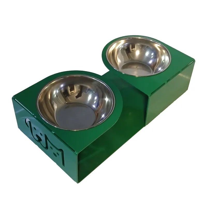 Double Metal Pet Bowl Stand for Dogs and Cats Model B2