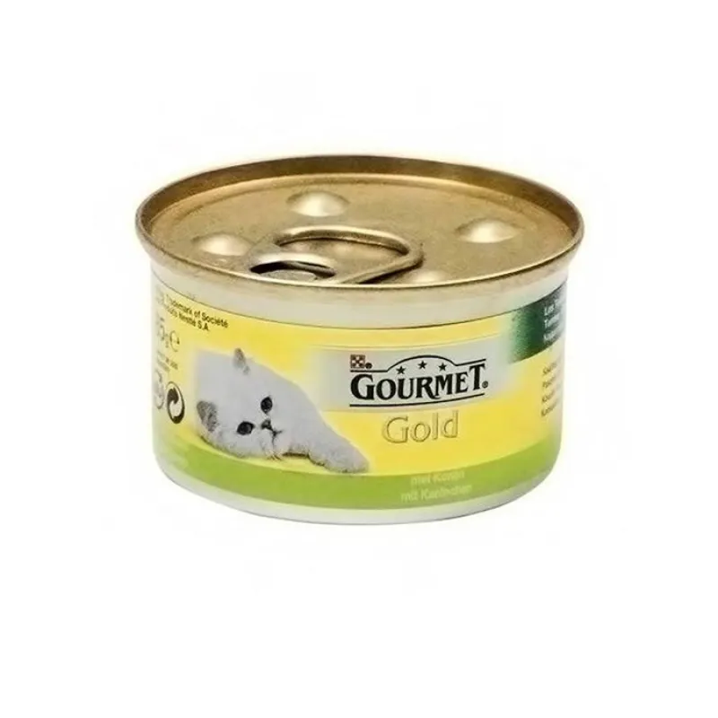 Gourmet Gold Pate Canned Adult Wet Cat Food With Rabbit