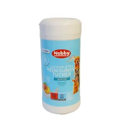 Nobby Cleaning Wipes Sensitive Peach 50 Pcs